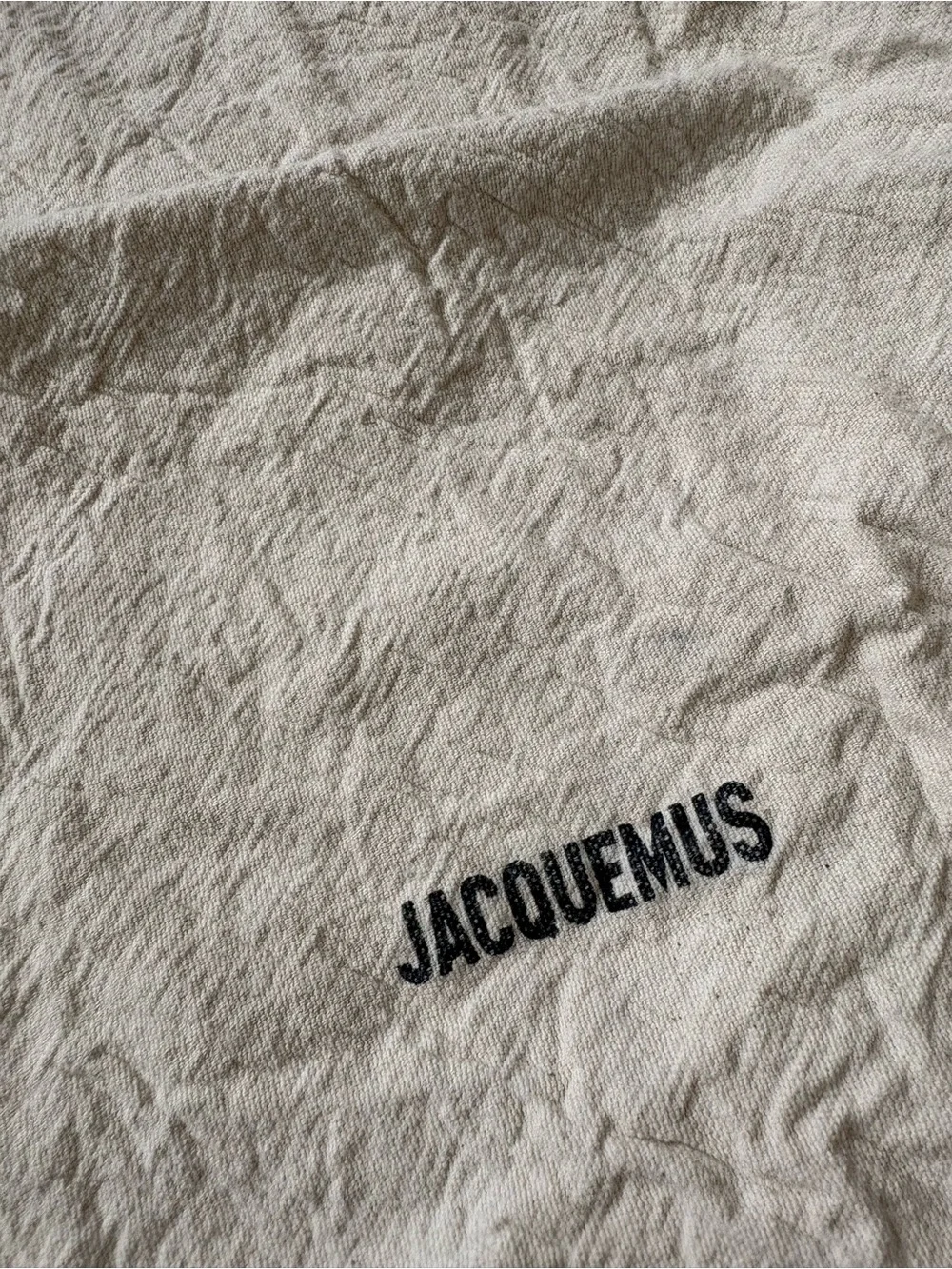 Canvas Drawstring Jacquemus Beige Tan Logo‎ Duster Bag 11*15 Shoe Bag